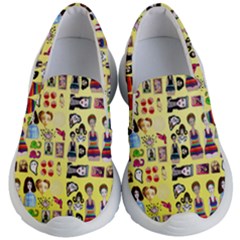 Kawaiicollagepattern3 Kids Lightweight Slip Ons by snowwhitegirl