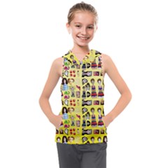 Kawaiicollagepattern3 Kids  Sleeveless Hoodie by snowwhitegirl