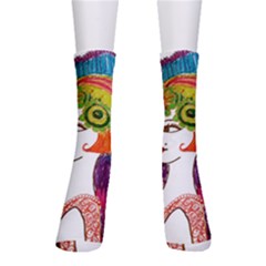 Art Deco Woman Men s Crew Socks by snowwhitegirl