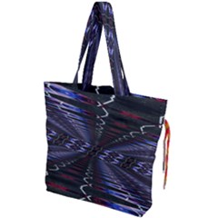 Digital Room Drawstring Tote Bag by Sparkle