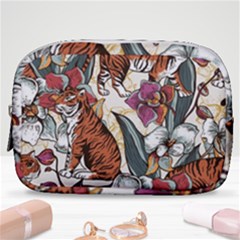 Natural Seamless Pattern With Tiger Blooming Orchid Make Up Pouch (small) by BangZart