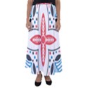 Motif Flared Maxi Skirt View1