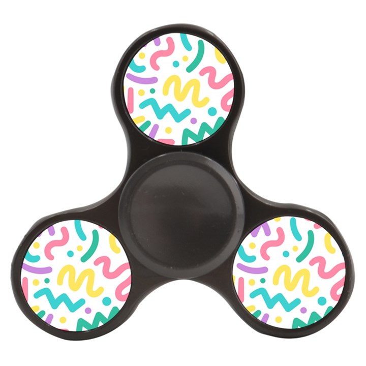 Abstract pop art seamless pattern cute background memphis style Finger Spinner