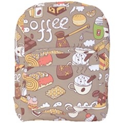 Vector Seamless Pattern With Doodle Coffee Equipment Full Print Backpack by BangZart