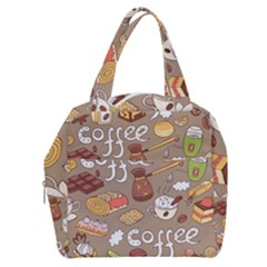 Vector Seamless Pattern With Doodle Coffee Equipment Boxy Hand Bag by BangZart