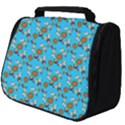 Clown Ghost Pattern Blue Full Print Travel Pouch (Big) View1