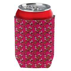 Clown Ghost Pattern Pink Can Holder by snowwhitegirl