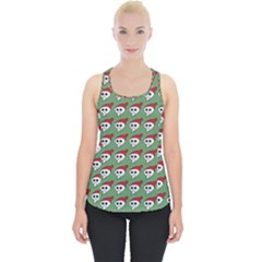 Comic Head Skull - Hat Red - Cartoon Skull Piece Up Tank Top by DinzDas