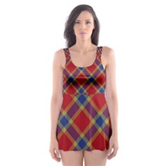 Scottish And Celtic Pattern - Braveheard Is Proud Of You Skater Dress Swimsuit by DinzDas