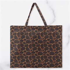 Animal Skin - Panther Or Giraffe - Africa And Savanna Zipper Large Tote Bag by DinzDas