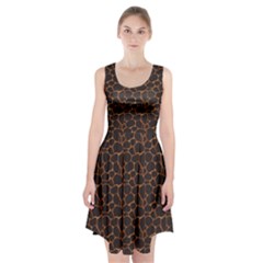 Animal Skin - Panther Or Giraffe - Africa And Savanna Racerback Midi Dress by DinzDas