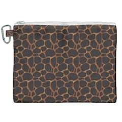 Animal Skin - Panther Or Giraffe - Africa And Savanna Canvas Cosmetic Bag (xxl) by DinzDas