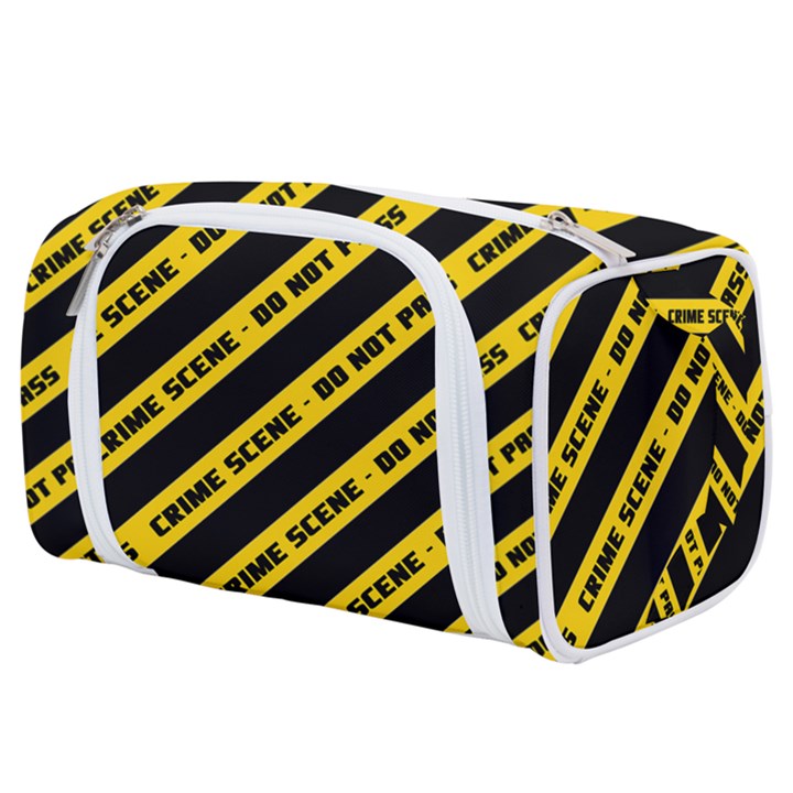 Warning Colors Yellow And Black - Police No Entrance 2 Toiletries Pouch