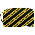 Warning Colors Yellow And Black - Police No Entrance 2 Toiletries Pouch View3