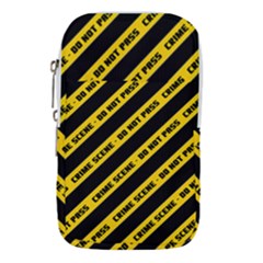 Warning Colors Yellow And Black - Police No Entrance 2 Waist Pouch (small) by DinzDas