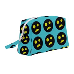 005 - Ugly Smiley With Horror Face - Scary Smiley Wristlet Pouch Bag (medium) by DinzDas