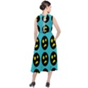 005 - Ugly Smiley With Horror Face - Scary Smiley Round Neck Boho Dress View2