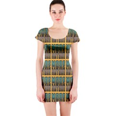 More Nature - Nature Is Important For Humans - Save Nature Short Sleeve Bodycon Dress by DinzDas