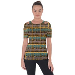 More Nature - Nature Is Important For Humans - Save Nature Shoulder Cut Out Short Sleeve Top by DinzDas