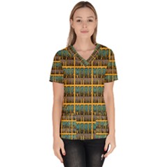 More Nature - Nature Is Important For Humans - Save Nature Women s V-neck Scrub Top by DinzDas