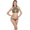 More Nature - Nature Is Important For Humans - Save Nature Cross Front Halter Bikini Set View1