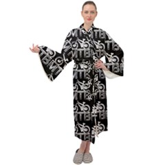 Mountain Bike - Mtb - Hardtail And Dirt Jump 2 Maxi Velour Kimono by DinzDas