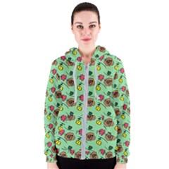 Lady Bug Fart - Nature And Insects Women s Zipper Hoodie by DinzDas