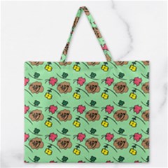 Lady Bug Fart - Nature And Insects Zipper Large Tote Bag by DinzDas