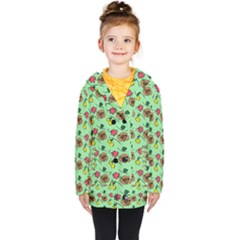 Lady Bug Fart - Nature And Insects Kids  Double Breasted Button Coat by DinzDas