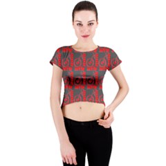 015 Mountain Bike - Mtb - Hardtail And Downhill Crew Neck Crop Top by DinzDas