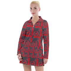 015 Mountain Bike - Mtb - Hardtail And Downhill Women s Long Sleeve Casual Dress by DinzDas