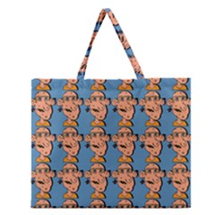 Village Dude - Hillbilly And Redneck - Trailer Park Boys Zipper Large Tote Bag by DinzDas