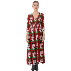 Village Dude - Hillbilly And Redneck - Trailer Park Boys Button Up Boho Maxi Dress by DinzDas