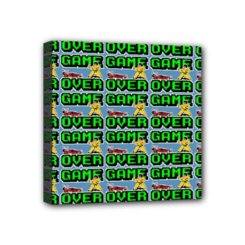 Game Over Karate And Gaming - Pixel Martial Arts Mini Canvas 4  X 4  (stretched) by DinzDas