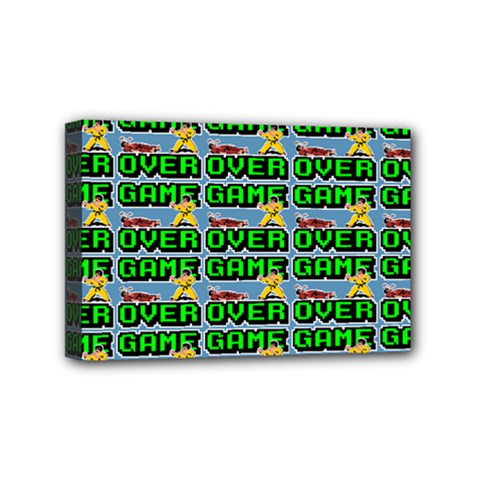 Game Over Karate And Gaming - Pixel Martial Arts Mini Canvas 6  X 4  (stretched) by DinzDas