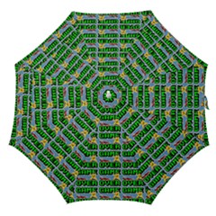 Game Over Karate And Gaming - Pixel Martial Arts Straight Umbrellas by DinzDas