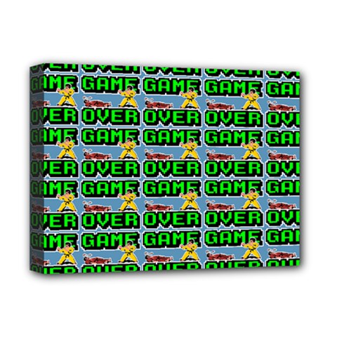 Game Over Karate And Gaming - Pixel Martial Arts Deluxe Canvas 16  X 12  (stretched)  by DinzDas