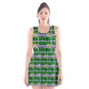 Game Over Karate And Gaming - Pixel Martial Arts Scoop Neck Skater Dress View1