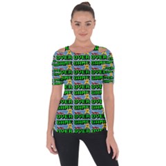 Game Over Karate And Gaming - Pixel Martial Arts Shoulder Cut Out Short Sleeve Top by DinzDas