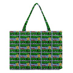 Game Over Karate And Gaming - Pixel Martial Arts Medium Tote Bag by DinzDas