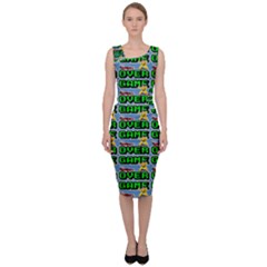 Game Over Karate And Gaming - Pixel Martial Arts Sleeveless Pencil Dress by DinzDas