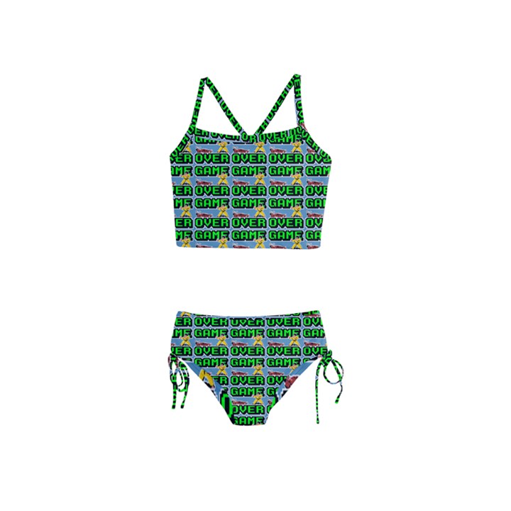 Game Over Karate And Gaming - Pixel Martial Arts Girls  Tankini Swimsuit