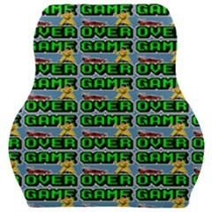 Game Over Karate And Gaming - Pixel Martial Arts Car Seat Velour Cushion  by DinzDas