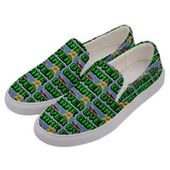 Game Over Karate And Gaming - Pixel Martial Arts Men s Canvas Slip Ons by DinzDas