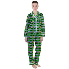 Game Over Karate And Gaming - Pixel Martial Arts Satin Long Sleeve Pyjamas Set by DinzDas