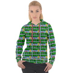 Game Over Karate And Gaming - Pixel Martial Arts Women s Overhead Hoodie by DinzDas