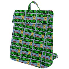 Game Over Karate And Gaming - Pixel Martial Arts Flap Top Backpack by DinzDas