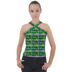 Game Over Karate And Gaming - Pixel Martial Arts Cross Neck Velour Top by DinzDas