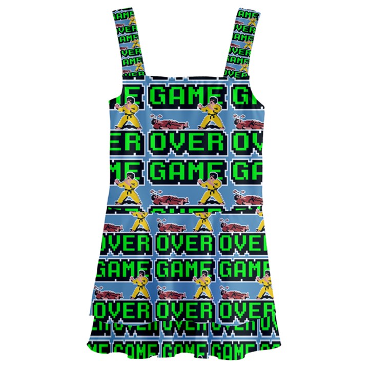 Game Over Karate And Gaming - Pixel Martial Arts Kids  Layered Skirt Swimsuit