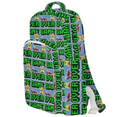 Game Over Karate And Gaming - Pixel Martial Arts Double Compartment Backpack by DinzDas